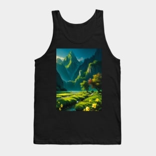 Floral Valley on the River Mirar Sword Coast DND Tank Top